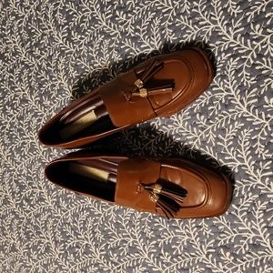 Franco Sarto ladies 9.5 Brown Leather Loafers